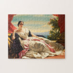 Portrait of Leonilla Fine Art Oil Painting Small Jigsaw Puzzle<br><div class="desc">Smaller cropped image for this size puzzle.  Larger size available in my games and puzzles collection.
Franz Xaver Winterhalter's "Portrait of Leonilla,  Princess of Sayn-Wittgenstein-Sayn"</div>