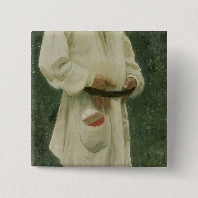 Portrait of Lev Tolstoy  1901 Button (Front)
