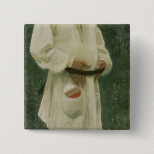 Portrait of Lev Tolstoy  1901 Button