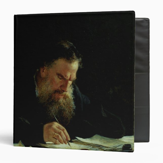 Portrait of Lev Tolstoy Binder (Front/Inside)