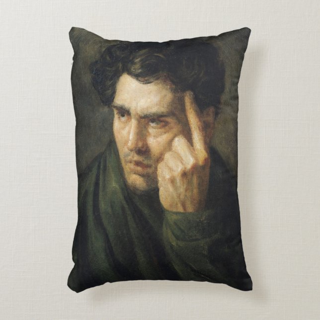 Portrait of Lord Byron Decorative Pillow (Front(Vertical))