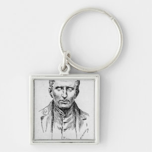 Portrait of Louis Braille Keychain