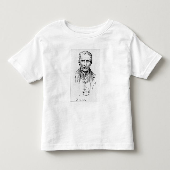 Portrait of Louis Braille Toddler T-shirt (Front)
