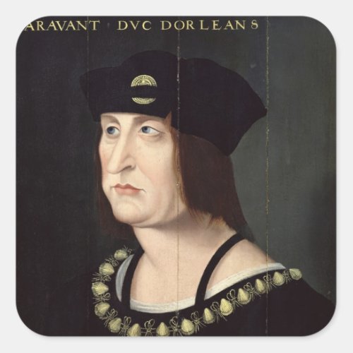Portrait of Louis XII  King of France Square Sticker