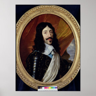 Portrait of Louis XIII  after 1610 Poster