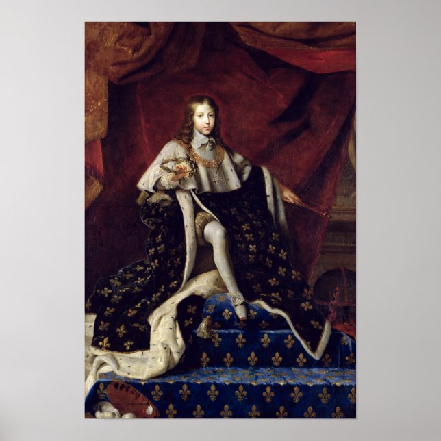 Portrait of Louis XIV  aged 10, 1648 Poster (Front)