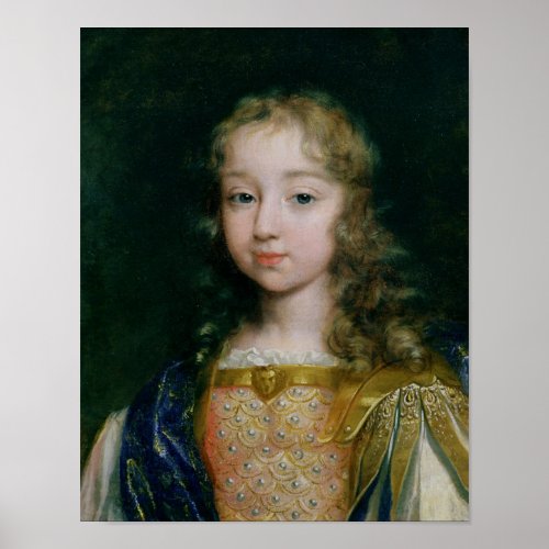 Portrait of Louis XIV as a child Poster
