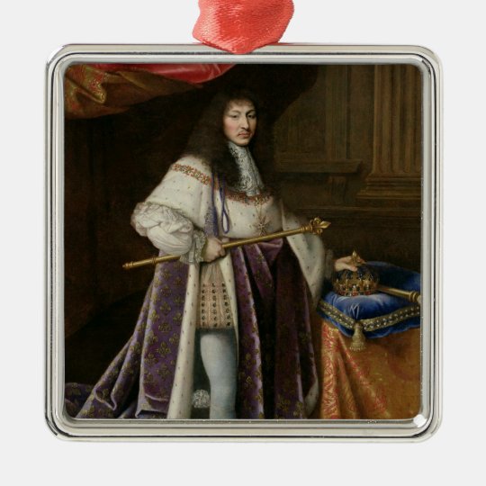 Portrait of Louis XIV Metal Ornament