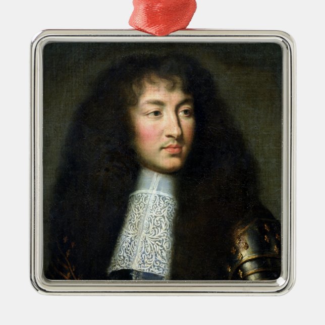 Portrait of Louis XIV Metal Ornament (Front)