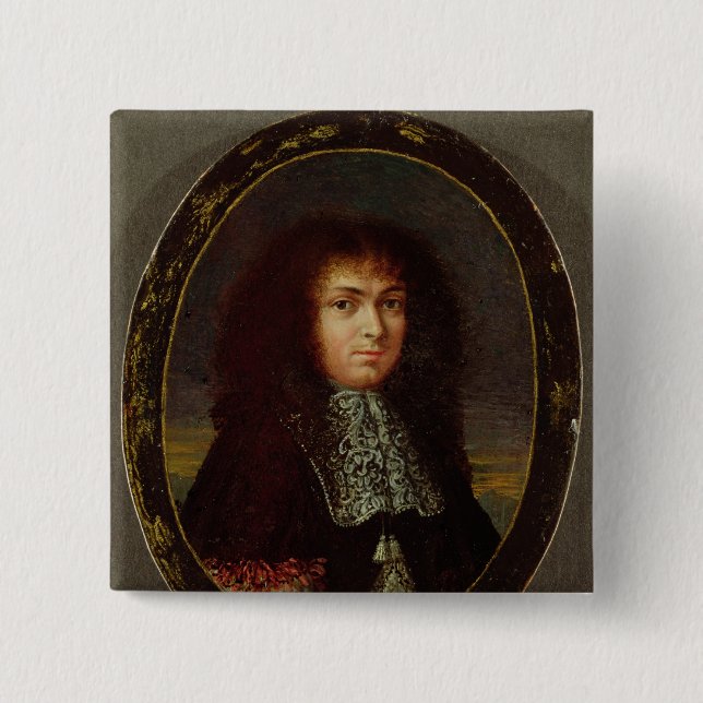 Portrait of Louis XIV Pinback Button (Front)