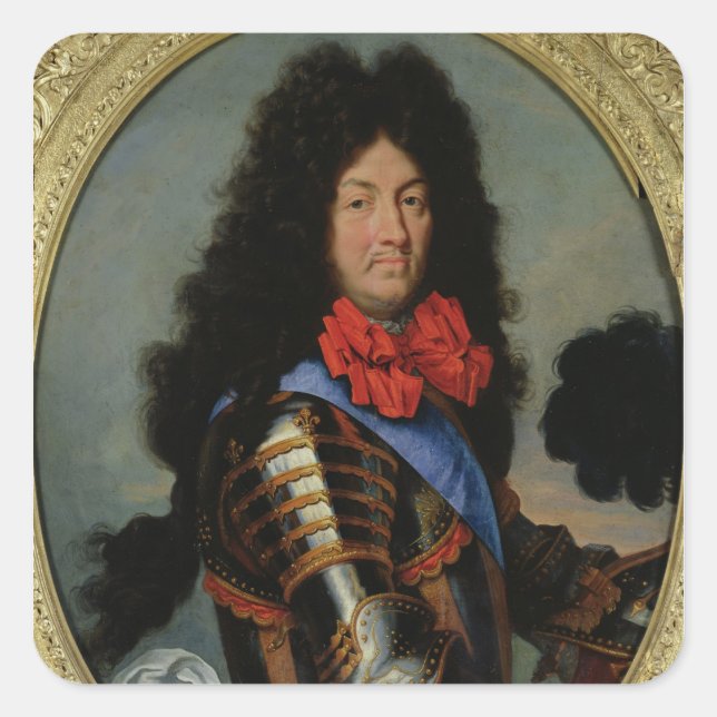 Portrait of Louis XIV Square Sticker (Front)