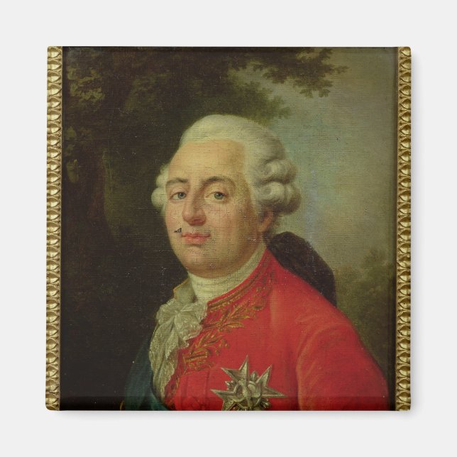 Portrait of Louis XVI  King of France Magnet (Front)