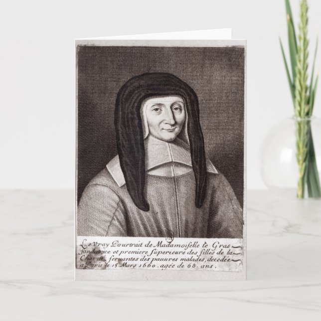 Portrait of Louise de Marillac Card (Front)