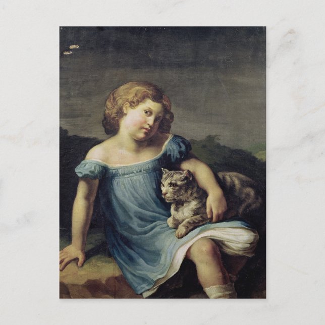 Portrait of Louise Vernet as a Child, 1818-19 Postcard (Front)