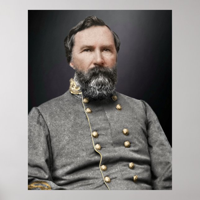 Portrait of Lt. General James Longstreet Poster (Front)