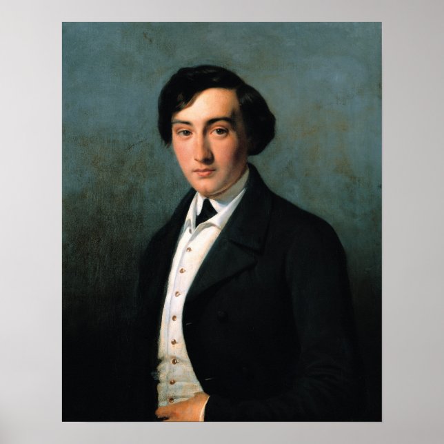 Portrait of Lucien Petipa  1849 Poster (Front)