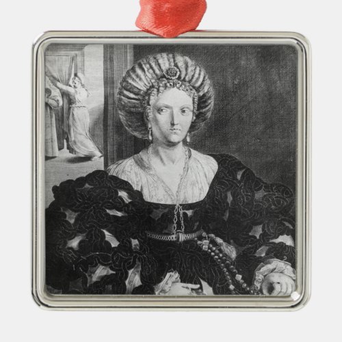 Portrait of Lucrezia Borgia Metal Ornament