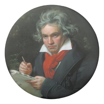 Portrait Of Ludwig Van Beethoven Classical Music Eraser by encore_arts at Zazzle