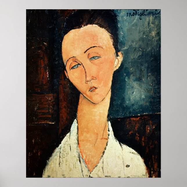 Portrait of Lunia Czechowska, 1918 Poster (Front)