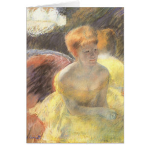 Portrait of Lydia at the Opera by Mary Cassatt Cards
