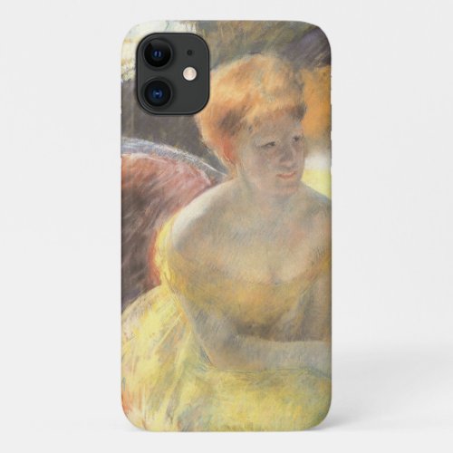 Portrait of Lydia at the Opera by Mary Cassatt iPhone 11 Case