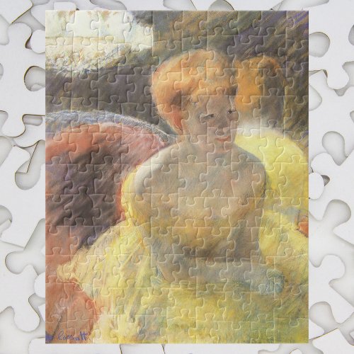 Portrait of Lydia at the Opera by Mary Cassatt Jigsaw Puzzle