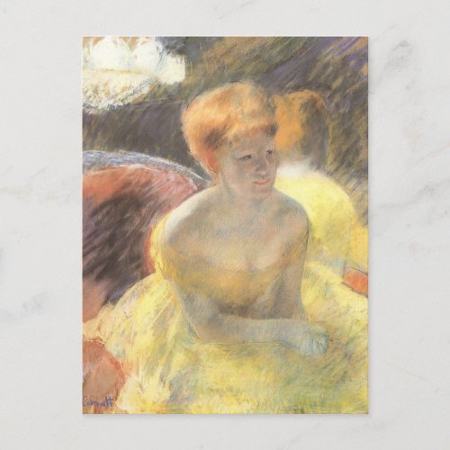 Portrait of Lydia at the Opera by Mary Cassatt Postcard