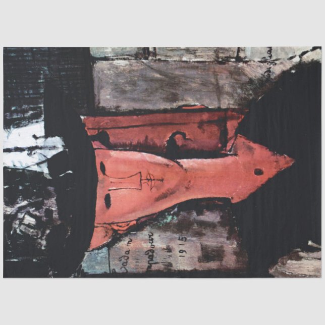 Portrait of Madam Pompadour, Modigliani Tissue Paper (Front)
