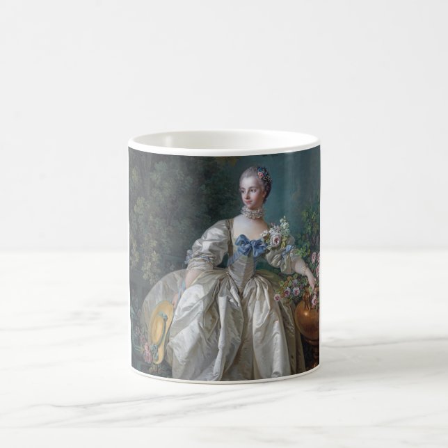 Portrait of Madame Bergeret, Boucher Coffee Mug (Center)