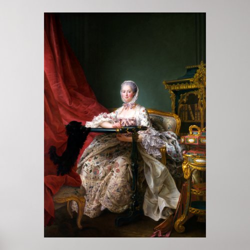 Portrait of Madame de Pompadour Poster