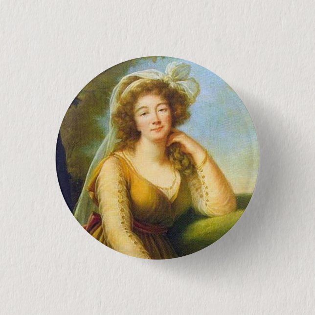 Portrait of Madame du Barry Button (Front)