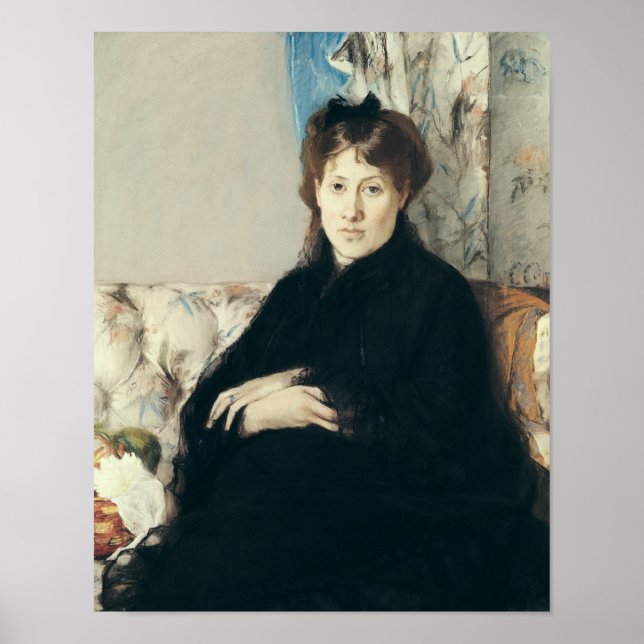 Portrait of Madame Edma Pontillon  1871 Poster (Front)