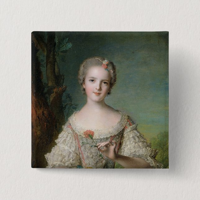 Portrait of Madame Louise de France Pinback Button (Front)