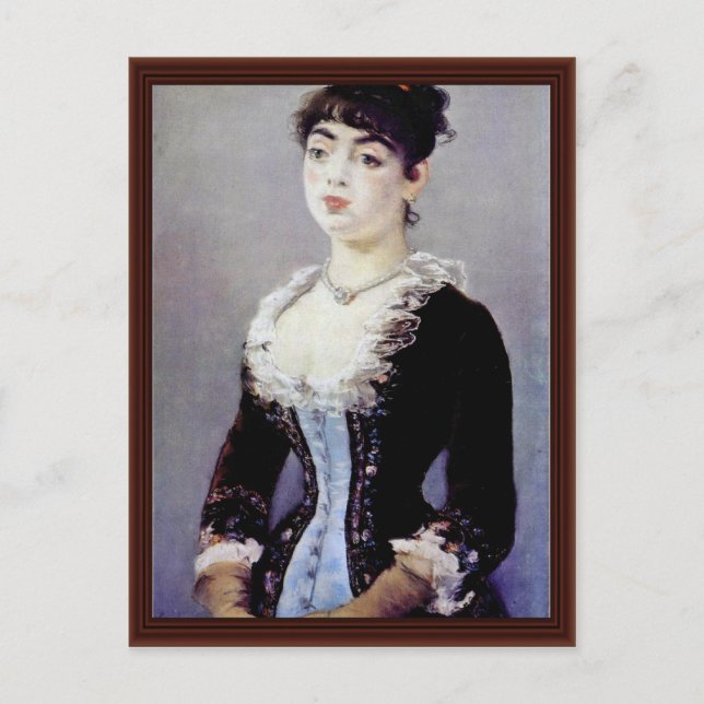 Portrait Of Madame Michel-Levy By Manet Edouard Postcard (Front)