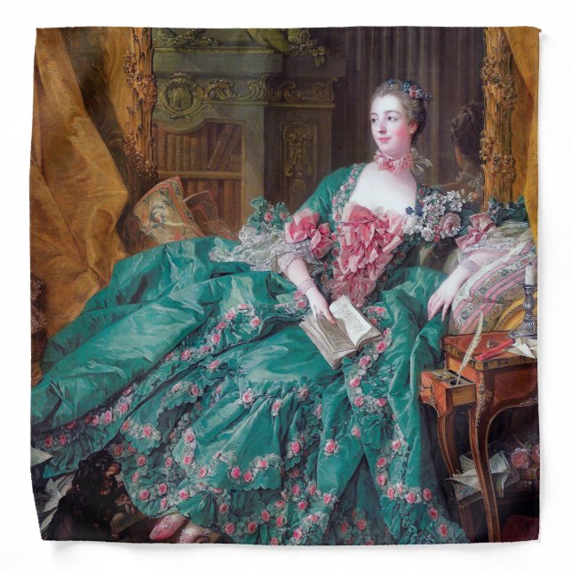 Portrait of Madame Pompadour, Boucher Bandana (Front)