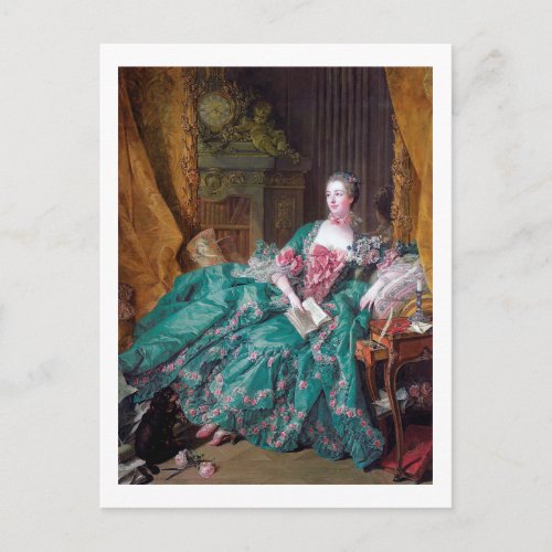 Portrait of Madame Pompadour Boucher Postcard