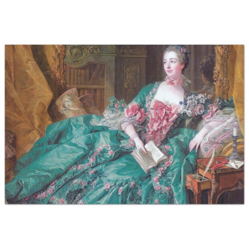 Portrait of Madame Pompadour Boucher Tissue Paper