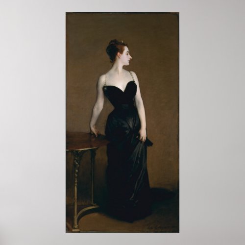 Portrait of Madame X by John Singer Sargent 1884 Poster