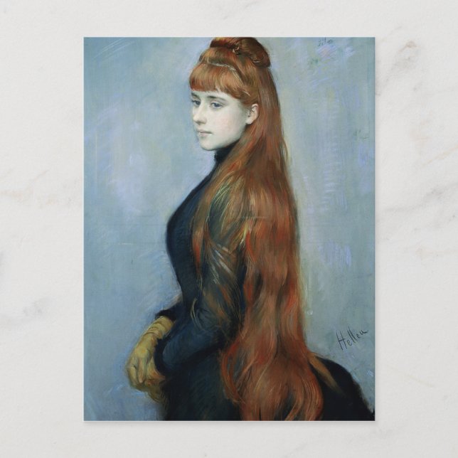 Portrait of Mademoiselle Alice Guerin Postcard (Front)