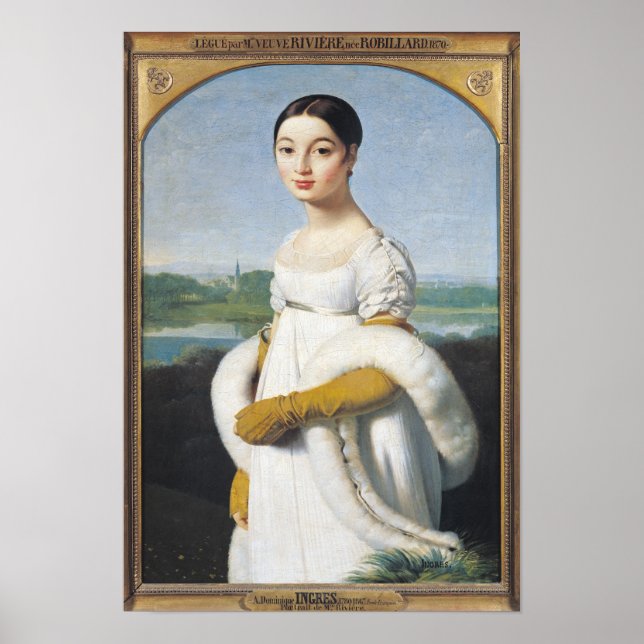 Portrait of Mademoiselle Caroline Riviere  1805 Poster (Front)