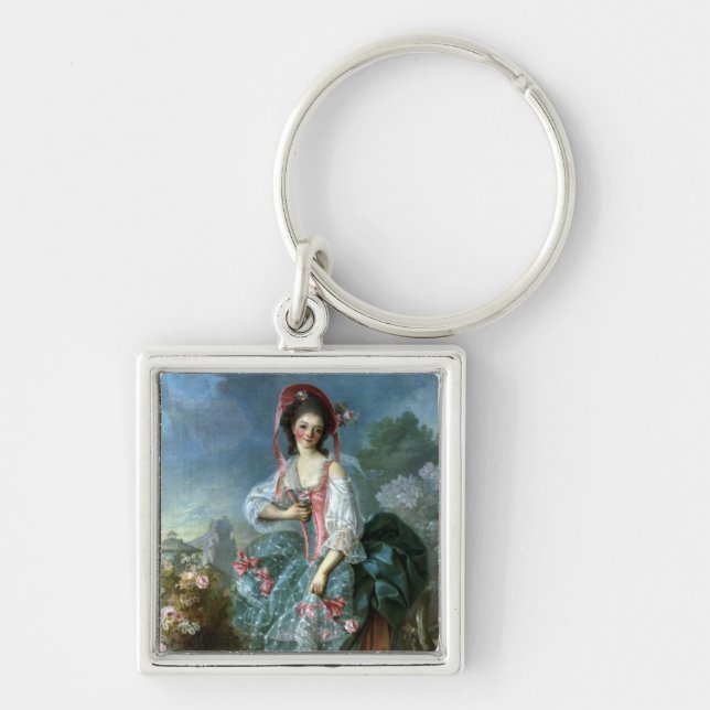 Portrait of Mademoiselle Guimard as Terpsichore, c Keychain (Front)