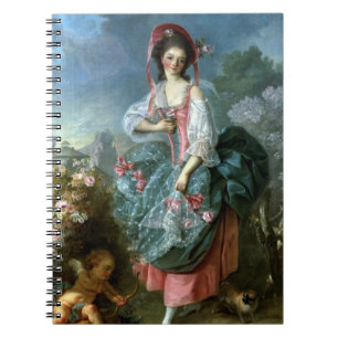 Portrait of Mademoiselle Guimard as Terpsichore, c Notebook