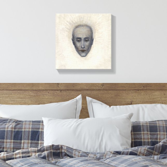 Portrait of Marcel Duchamp by Florine Stettheimer Canvas Print (Insitu(Bedroom))