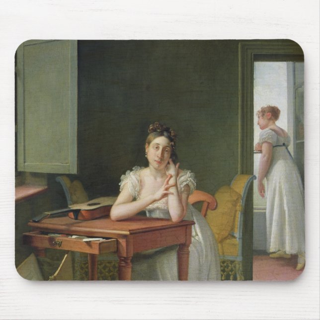 Portrait of Marceline Desbordes-Valmore Mouse Pad (Front)