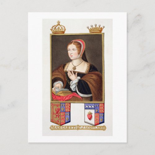 Portrait of Margaret Tudor 1489_1541 Queen of Sc Postcard