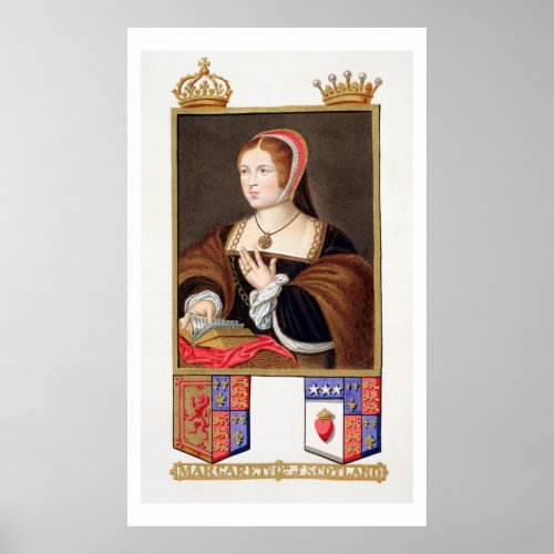 Portrait of Margaret Tudor 1489_1541 Queen of Sc Poster