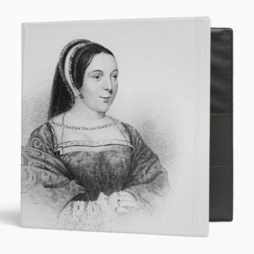 Portrait of Margaret Tudor  Queen of Scotland 3 Ring Binder