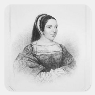 Portrait of Margaret Tudor Queen of Scotland Square Sticker
