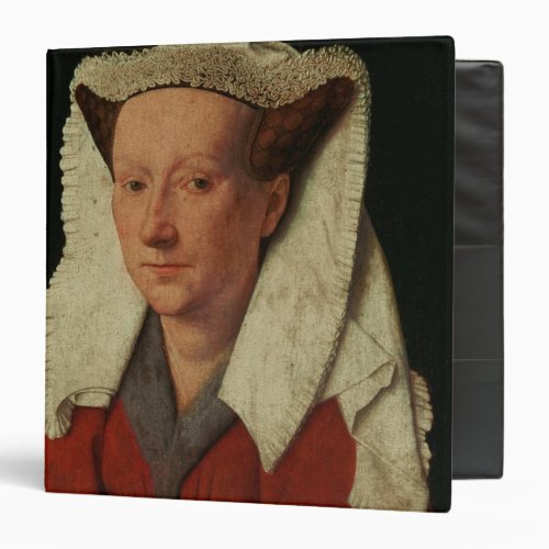 Portrait of Margaret van Eyck 1439 3 Ring Binder