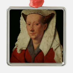 Portrait of Margaret van Eyck, 1439 Metal Ornament
